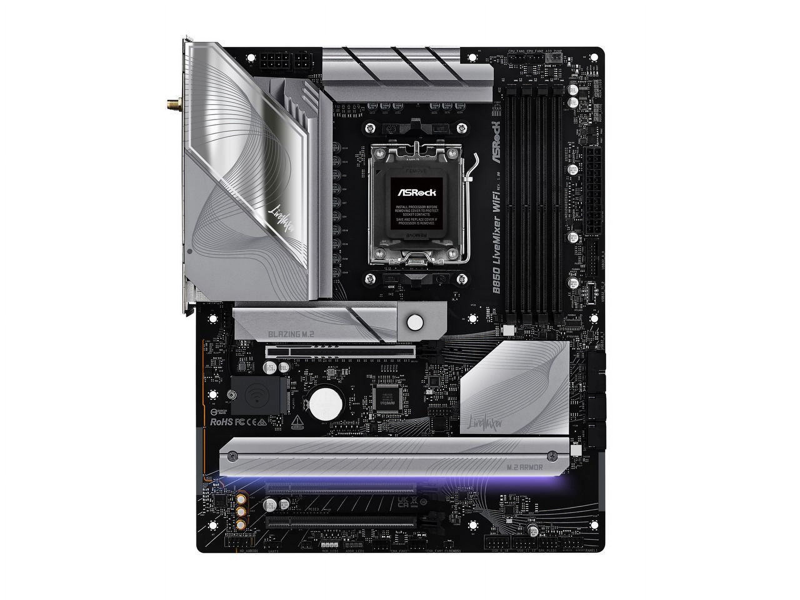 ASRock B850 Live Mixer WiFi AM5 AMD B850 SATA 6Gb/s ATX Motherboard