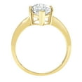 thumbnail image 2 of 2.5 ct Marquise Cut Genuine Cultured Diamond SI1-SI2 J-K 14K Yellow Gold Solitaire Promise Wedding Statement Engagement Designer Ring size 6, 2 of 7