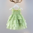 thumbnail image 2 of LUOGENLI Girls Valentine's Day Dresses Size 10-12 Baby Girls Tule Tutu Dress Buterfly Print Back Sudress Toddler Girls St. Patrick's Day Dresses 5T Green 5-6 Years, 2 of 8