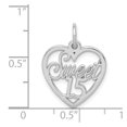 thumbnail image 3 of Auriga Fine Jewelry 14K White Gold Sweet 15 Charm for Women (L-22 mm, W-16 mm), 3 of 7