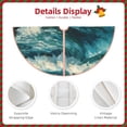thumbnail image 3 of Sikiie Blue Ocean Waves Christmas Tree Skirt, Christmas Tree Decorations, Christmas Decor, Tree Mat Decoration(30-48IN)-36", 3 of 6