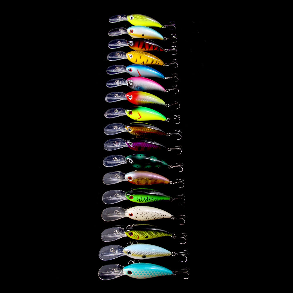 18PCS Lot Crankbaits 10cm/14g Minnow Fishing Lure Hooks Tackle Hard Bait