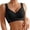 Black, variant on Sports Bras Medium Support Bra Women's Front Closure Floral Lace Bra Comfortable Support Underwire T Shirt Bralette Soft Wireless Everyday Wear
