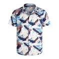 thumbnail image 3 of Camisas de moda para hombre con bandera hawaiana de Estados Unidos, ropa de marihuana, blusa de manga corta con estampado 3D para playa, ropa vintage Y2k, 3 of 5