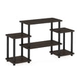 thumbnail image 4 of Soporte para TV Furinno Turn-N-Tube sin herramientas, marrón oscuro/negro, 4 of 7