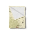 thumbnail image 2 of Germany Soft Flannel Fleece Throw Blanket, Munich Germany Architecture Historical Cityscape Sketch, Cozy Plush for Indoor and Outdoor Use, 50" x 70", Pale Yellow Black, by Ambesonne, 2 of 5