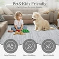 thumbnail image 6 of 6x9 Modern Plain Home Decor Washable Rug Stain Resistant Easy Cleaning Indoor Carpet Non Slip Area Rug Low Pile Floor Cover for Living Room Bedroom Office Playroom,Grey, 6 of 7