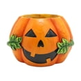 thumbnail image 2 of Macetero de calabaza, contenedor de plantas de escritorio, planta para decoración de Halloween, maceta para balcón, cocina, decoración interior y, 2 of 8