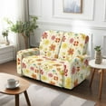 thumbnail image 4 of Jiueut Daisy Flower Print Recliner Cover, Wear Resistant Couch Armchair Covers Non Slip Sofa Slipcover with Elastic Band for Leather Sofas, 4 of 7