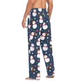 thumbnail image 3 of FORMRS Mens Pajama Pants with Pockets Cotton Sleepwear Lounge Bottoms Sizes S-2XL, Snowman Star Pattern, 3 of 7