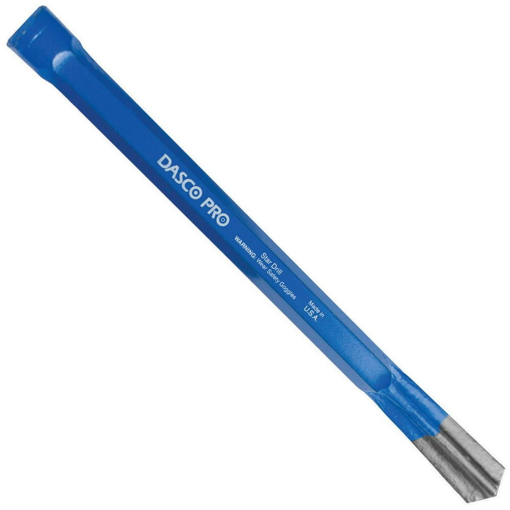 Dasco 36350 Star Drill, 1/2 in Dia X 12 in OAL, High Carbon Steel