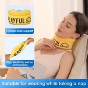 Velpeau Neck Brace for Pain Relief and Support for Women & Men, B.Duck Soft Foam Cervical Collar for Sleeping, After Whiplash or Injury (Yellow, Large)