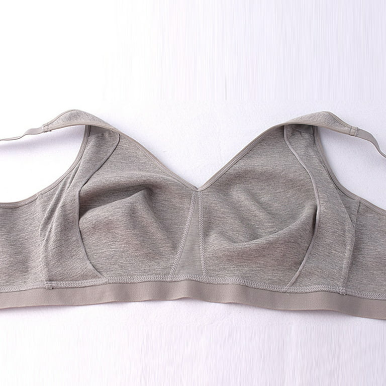 Training Bra for Girls TIANEK Push Up High Impact Front Closure Wirefree  Back-Smoothing Stappy Convertible Knix Bras for Women,Khaki 