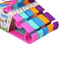 thumbnail image 3 of Percha de plástico para de 15 piezas, percha para pantalones para niños, bebé Amarillo, 3 of 9