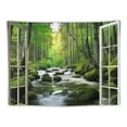 thumbnail image 5 of Orinice River Forest Stream Tapestry Wall Hanging Unique Style for Home Wall Decor in Living Room Bedroom Dorm Apartment 40x30inch, 5 of 6