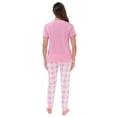 thumbnail image 3 of Just Love Womens 100% Cotton Tie Dye Short Sleeve Pajama Set  Vibrant, Breathable Sleepwear (Buffalo Plaid - Pink White, Medium), 3 of 3