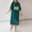 Army Green, variant on Summer Dresses for Women Under $10 Free Shipping Round Neck Short Sleeved T-shirt And Ankle Dress For Spring Summer