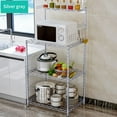 thumbnail image 3 of Labymos Versatile 4 Tier Bakers Rack Microwave Stand Kitchen Oven Adjustable Rack with Wire Mesh, 3 of 8