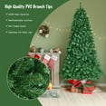 thumbnail image 4 of DORTALA Pre-lit Christmas Tree, 8 FT Artificial Xmas Tree with Remote Control, 600 Color-Changing LED Lights, 1605 Branch Tips, 9 Lighting Modes, Folding Metal Stand, Green, 4 of 7