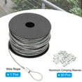 thumbnail image 3 of Uxcell Cable de Acero Inoxidable de 100 pies 304 3/32 pulgadas (1.5 mm) Recubierto de Vinilo, Transparente, 3 of 7