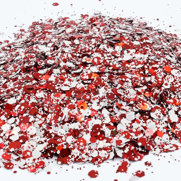 Candy Cane Mix Glitter Confetti (1oz = 28g)