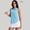 Blue, variant on Womens Summer Tops Athletic Curved Collar Half Zip Breathable Sleeveless Tennis Top Shirts for Women Black L