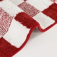 thumbnail image 4 of Bathroom Rugs, Yamaziot Checkered Bath Rugs Set 3, Non Slip Absorbent Bathroom Runner with Toilet Cover Mat, Washable Extra Soft Microfiber Floor Carpet, 4 of 10