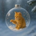 thumbnail image 2 of 2D Flat Cat Christmas Tree Pendant - 3.15in(8cm) Cute Cat-Themed Christmas Decoration, Durable Acrylic Hanging Ornament, Festive Home & Tree Decor for Cat Lovers, Adorable Xmas Cat Pendant, G, 2 of 6