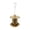 A, variant on POLISE Spaces Wrought Iron Hummingbird Feeder, Gazebo Style Metal Craft 7.28 x 16.5 Inch Outdoor Garden & Patio Feeder, Gold Finish with Slanted Roof for Sun & Rain Protection