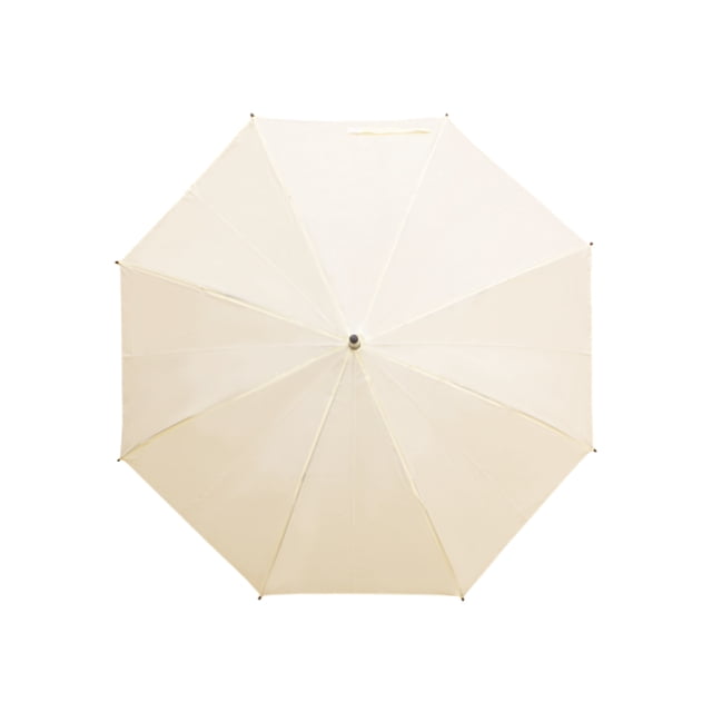 Paraguas Mango de Bastón Semiautomático Tela Repelente Color Beige