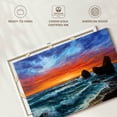 thumbnail image 6 of Elephant Stock Beach Sunset Oil Wall Art - Horizontal Canvas Wall Art - Living Room Wall Decor - Beach Canvas - Orange And Blue Decor - 51" x 34", 6 of 8