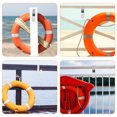 thumbnail image 3 of OUNONA 2 Pcs Floating Ring Life Buoy Bracket 10.70X5.50X2.50CM Silver, 3 of 8