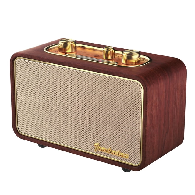 Bocina Bluetooth Yogyro Apur Estilo Vintage Retro en Madera