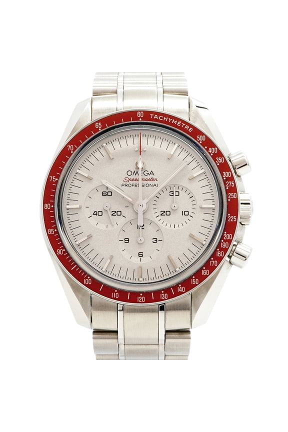 Pre-Owned Omega Speedmaster Tokyo 2020 Olympics 522.30.42.30.06.001 Silver Dial Men's Watch