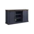 thumbnail image 5 of LIVILAND Rustic Wood TV Stand for 65" TV Sliding Barn Door Media Console - Navy, 5 of 6