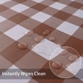thumbnail image 2 of Vinyl Table Cloth, Oil-Proof Spill-Proof 100% Waterproof PVC Square Tablecloth, Wipeable Plastic Table Cover for Outdoor, Picnic, Camping, 2 of 5