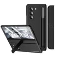 thumbnail image 2 of ELEHOLD for Samsung Galaxy Z Fold 6 Built-in S Pen Holder Case with Pen Stylus,Shockproof PC Case with Front Screen Protector with Detachable Modules Stand Cover for Galaxy Z Fold 6,Black, 2 of 8