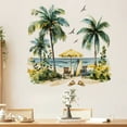thumbnail image 2 of SDNall Wall Decorations for Living Room, Home Decorations for Living Room, Summer Beach Tree Study Living Room Porch Home Beautification Wall Stickers Set, Wall Stickers for Living Room, 2 of 9