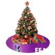 thumbnail image 4 of Falda para árbol de Navidad de Inside Out, suave y divertida, decoración navideña navideña de granja de 36", 4 of 4