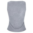 thumbnail image 6 of TrendOFT Womens Tank Tops with Built in Bras High Neck Fitted Crop Tops Spaghetti Strap Camisole Layering Basic Shirts Light Gray S, 6 of 9