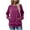 #051 Purple, variant on Felirenzacia Women's Sweatshirt with Side Pockets, Hatless Round Neck Solid Color Raglan Casual Loose Pullover Top, S-XL