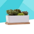 thumbnail image 5 of UPKOCH Bamboo White Porcelain Flower Pot 2Pack 6.7X3.5X0.4In For, 5 of 5