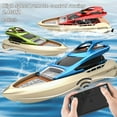 thumbnail image 2 of 2.4GHz RC Racing Boat  Fast Remote Control Boat for Pool & Lake  Children Summer Outdoor Toys, 2 of 11