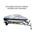 thumbnail image 4 of Classic Accessories StormPro™ Heavy Duty Boat Cover with Support Pole, Fits Boats 17' - 19' L x 102" W, Trailerable Boat Cover, Model D, Charcoal, 4 of 7