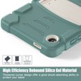 thumbnail image 3 of SaniMore Tri-layer Hybird Case for Samsung Galaxy Tab A9 8.7" 2023 SM-T550 SM-P550, Rugged PC Shell Silicone Anti-drop Shockproof Hidden Kickstand Heavy Duty Protective Cover, Emeraldgreen, 3 of 17