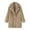 Khaki, variant on HBFAGFB Winter Jackets for Women Fall Long Sleeve Comfortable Lapel Button Down Long Coats Grey Size L