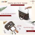 thumbnail image 5 of SUOSDEY Work Tote Bags for Women,Large Capacity Luxury Leather Laptop Bag Cup ,Tote Shoulder Handbag,Crossbody Messenger Bag, 5 of 9
