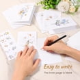 thumbnail image 4 of 50pack Floral Greeting Card with Envelope Blank Note Card Set for Any Occasion Multiple Floral Designs Cards for Thank You Wedding Invitation Colorful, 4 of 10