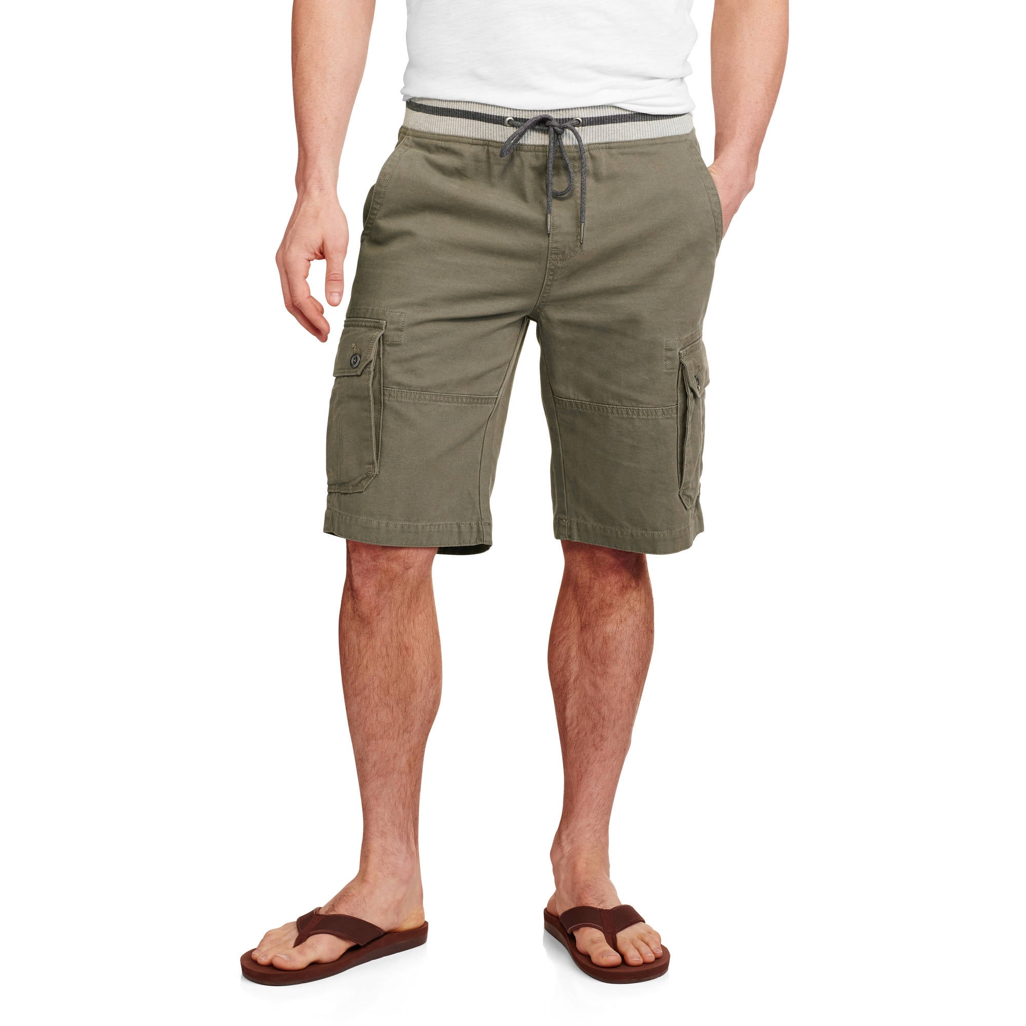 Elastic Waist Pull On Men's Cargo Short - Walmart.com