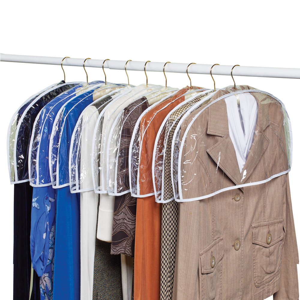 Collections Etc Garment Shoulder Covers for Hangers Set of 9 for